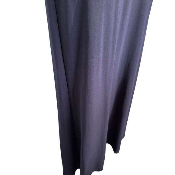 Cachet Womens Formal Beaded Illusion Neck USA Made Y2K Navy Dress Long sz 4 - Picture 2 of 15